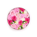 Baby Blessings Round Soap Flower Gift Box - Pink - image 1