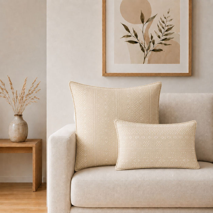 Classic Soft Stone Cushion Cover 60x60cm – Jumbo Cotton
