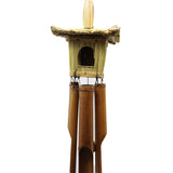 Square Seagrass Bird Box with Chimes 49x15cm - image 6