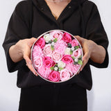 Baby Blessings Round Soap Flower Gift Box - Pink - image 3