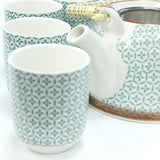 Herbal Teapot Set - Green Mosaic
