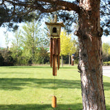 Square Seagrass Bird Box with Chimes 49x15cm - image 5