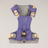 PAW - S (4-8Kg) Dog Step-in Guardian Harness with Reflective Mesh - Lavender - Amethyst Charm