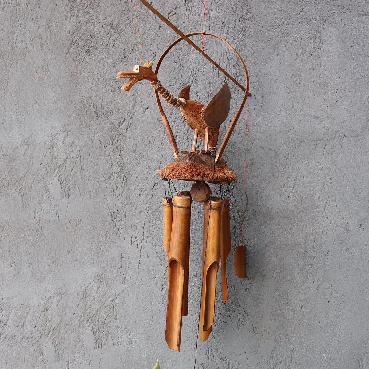 Coconut Dragon Bamboo Wind Chime