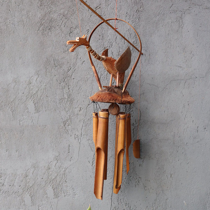 Coconut Dragon Bamboo Wind Chime