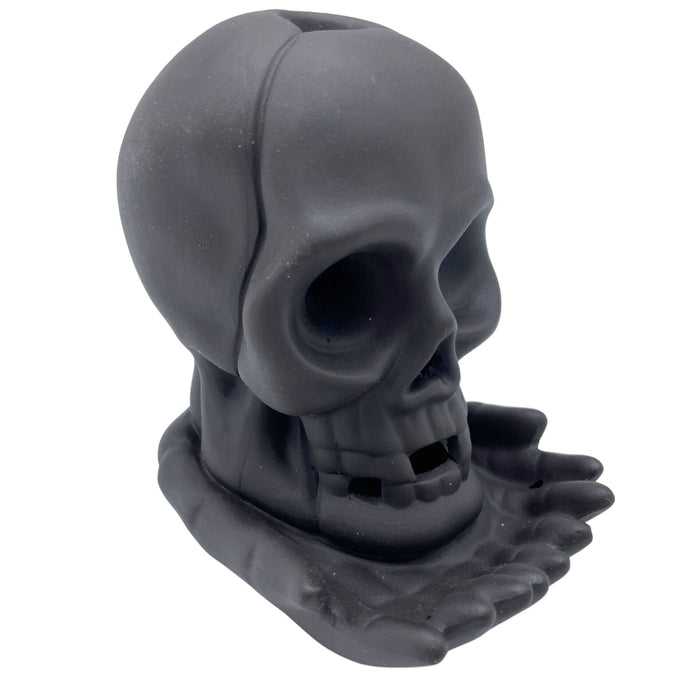 Backflow Incense Burner - Weeping Skull (with light)