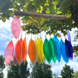 Rainbow Recycled Glass Wind Chime - Assorted - image 5