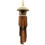 Large Round Seagrass Bird Box with Chimes 56x20cm - image 2