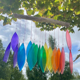 Rainbow Recycled Glass Wind Chime - Assorted - image 6