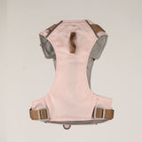PAW - XS (2-4Kg) Dog Step-in Guardian Harness with Reflective Mesh - Soft Pink - Rose Quartz Charm