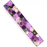 Lavender Rose & Carnation Extra-Long Soap Flower Gift Box - image 5