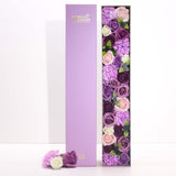 Lavender Rose & Carnation Extra-Long Soap Flower Gift Box - image 1