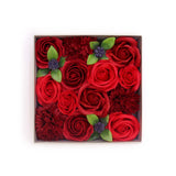 Classic Red Roses Square Soap Flower Gift Box - image 1