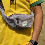 Cotton Hemp Belt Bag - Blue - image 3