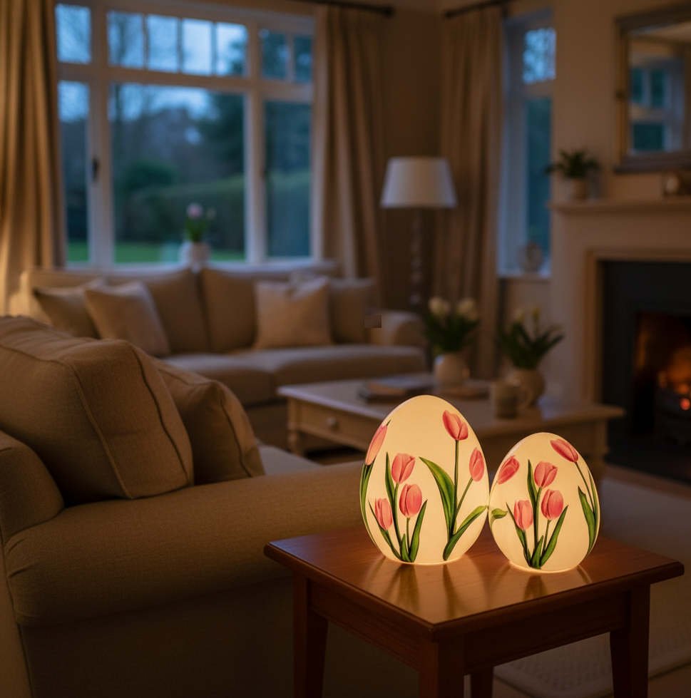 Tulip Globe LED Lights Set of 2