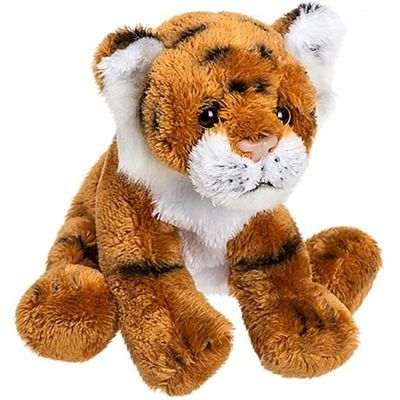 Brown Sitting Tiger Soft Toy 14cm