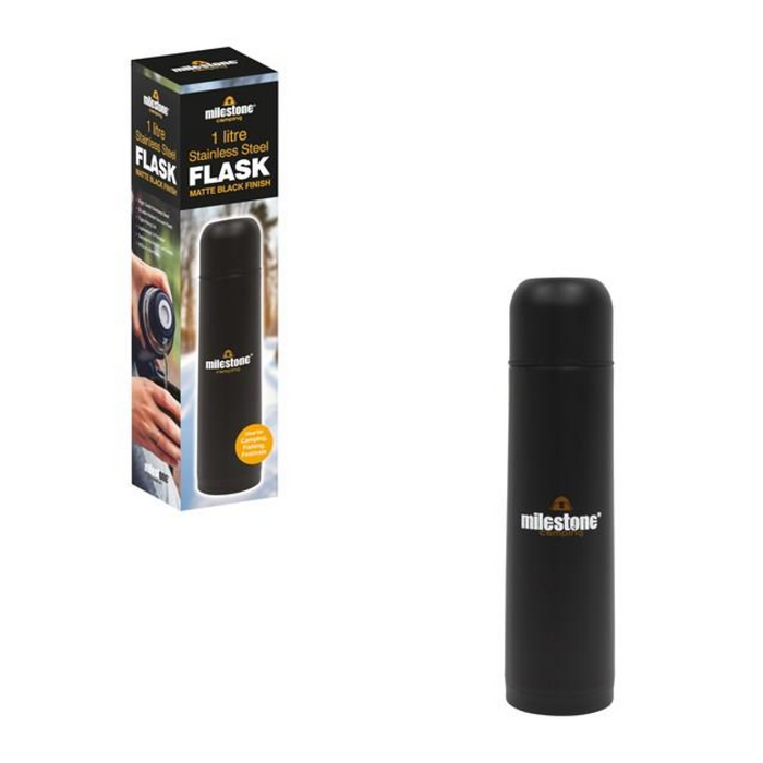 Milestone 1L Double-Wall Stainless Steel Flask