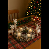 Christmas Wreath Centrepiece with 4 LED Candles - image 1